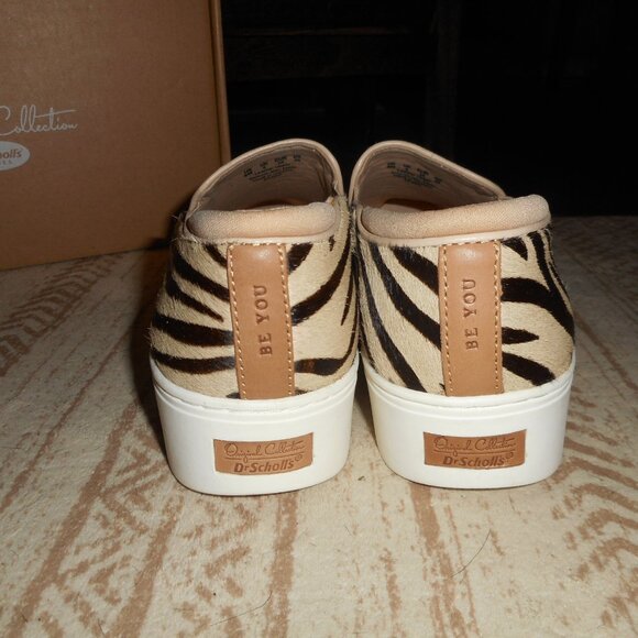NIB Dr. Scholl's fur with zebra pattern slip on, size 8 - Picture 5 of 7